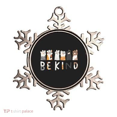 Be Kind ASL Sign Language Kindness Cat Paws Finger Signs Ornament