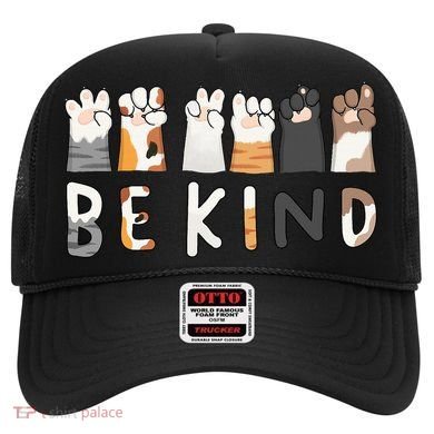 Be Kind ASL Sign Language Kindness Cat Paws Finger Signs Hat