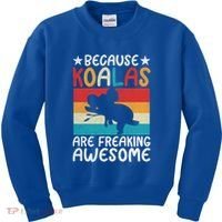 Because Koalas Are Freaking Awesome Koala Gift Kids Sweatshirt thumb 0
