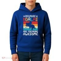 Because Koalas Are Freaking Awesome Koala Gift Kids Hoodie thumb 4