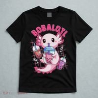 Bobalotl Kawaii Axolotl Drinking Boba Tea Pet Axolotl Lover  T-Shirt thumb 5
