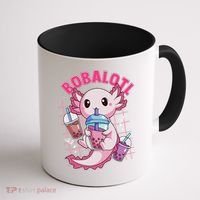 Bobalotl Kawaii Axolotl Drinking Boba Tea Pet Axolotl Lover  Coffee Mug thumb 1