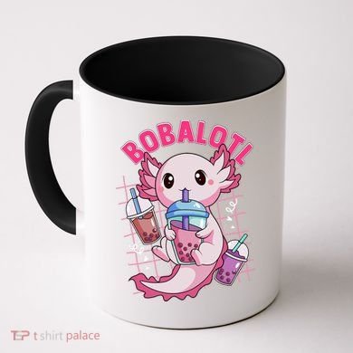 Bobalotl Kawaii Axolotl Drinking Boba Tea Pet Axolotl Lover  Coffee Mug