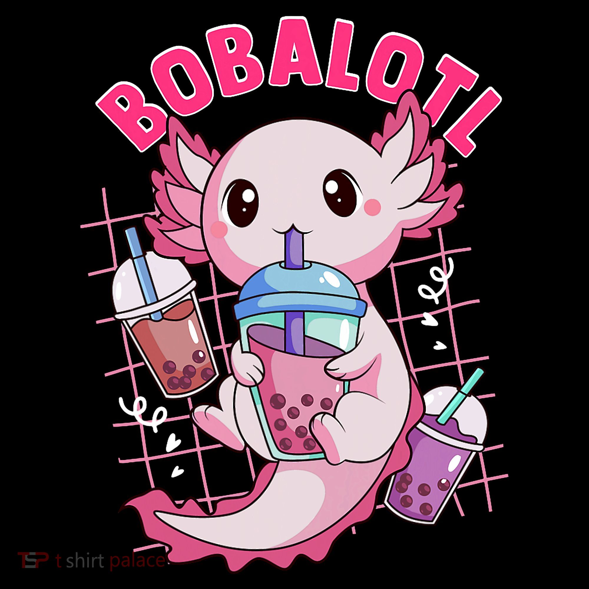 Bobalotl Kawaii Axolotl Drinking Boba Tea Pet Axolotl Lover  Coffee Mug