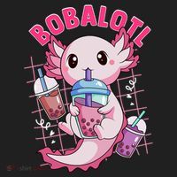 Bobalotl Kawaii Axolotl Drinking Boba Tea Pet Axolotl Lover  Beanie thumb 2