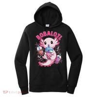 Bobalotl Kawaii Axolotl Drinking Boba Tea Pet Axolotl Lover  Women's Hoodie thumb 0