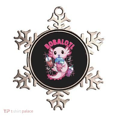 Bobalotl Kawaii Axolotl Drinking Boba Tea Pet Axolotl Lover  Ornament
