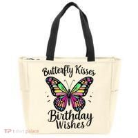 Butterfly Kisses And Birthday Wishes  Tote Bag thumb 0