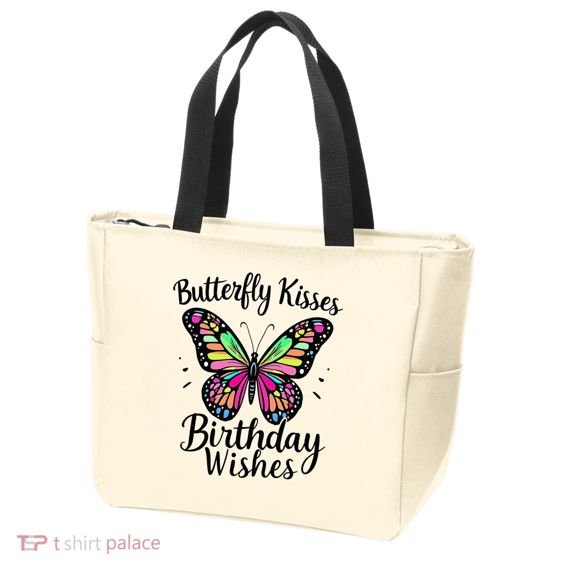 Butterfly Kisses And Birthday Wishes  Tote Bag