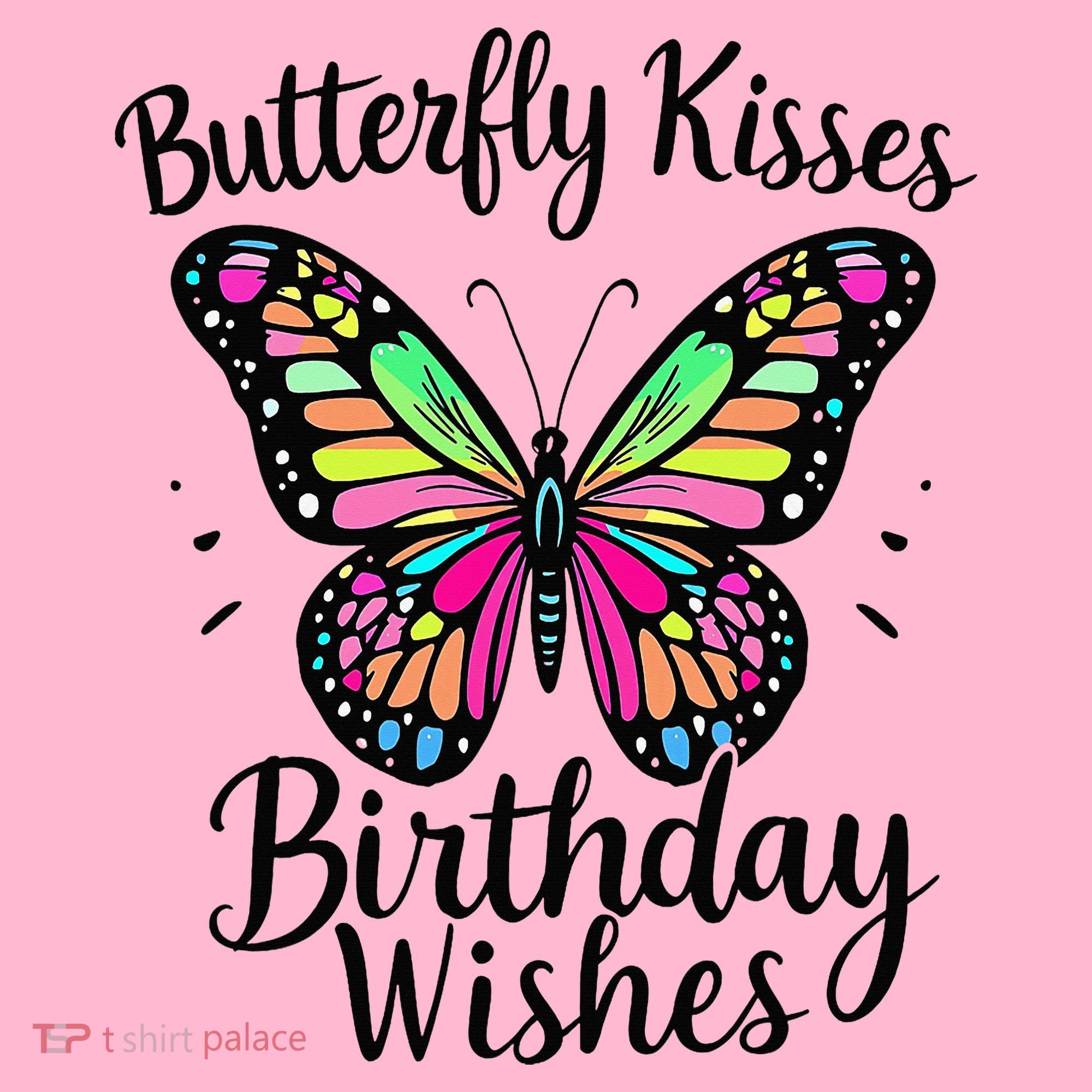 Butterfly Kisses And Birthday Wishes  Coaster