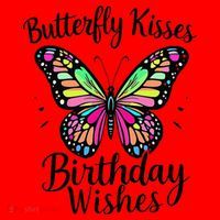 Butterfly Kisses And Birthday Wishes  Santa Hat thumb 1