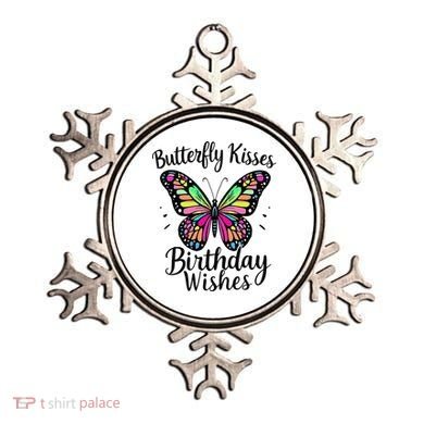 Butterfly Kisses And Birthday Wishes  Ornament