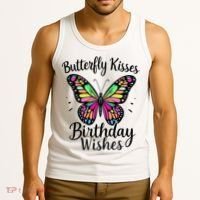 Butterfly Kisses And Birthday Wishes  Tank Top thumb 3