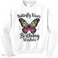 Butterfly Kisses And Birthday Wishes  Kids Sweatshirt thumb 0