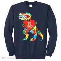 Be Kind Autism Awareness Dinosaur Boy Girl Toddlers Sweatshirt thumb 0