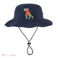 Be Kind Autism Awareness Dinosaur Boy Girl Toddlers Bucket Hat thumb 0