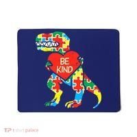 Be Kind Autism Awareness Dinosaur Boy Girl Toddlers Mousepad thumb 0