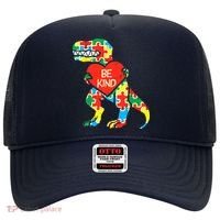 Be Kind Autism Awareness Dinosaur Boy Girl Toddlers Hat thumb 0