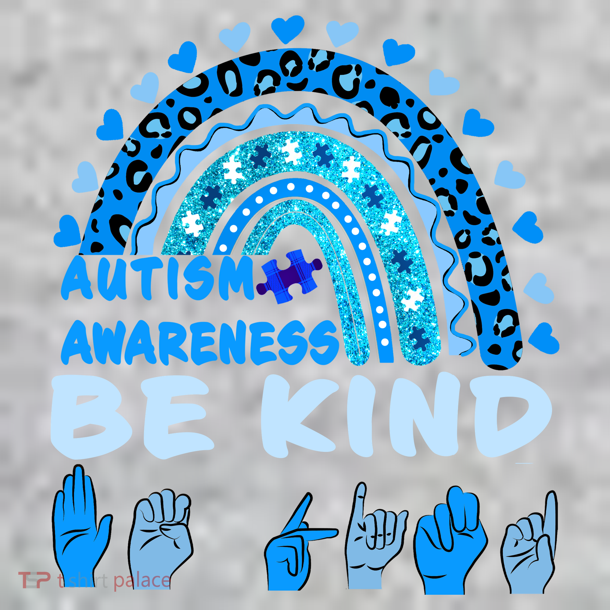 Be Kind Autism Awareness Rainbow Trendy BoHo Rainbow Leopard Print Kids Hoodie