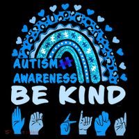 Be Kind Autism Awareness Rainbow Trendy BoHo Rainbow Leopard Print Mousepad thumb 1