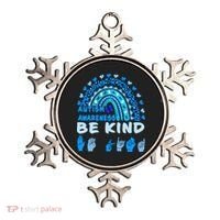 Be Kind Autism Awareness Rainbow Trendy BoHo Rainbow Leopard Print Ornament thumb 0