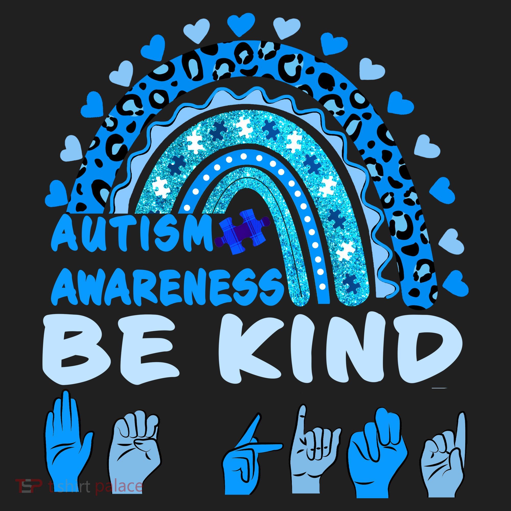 Be Kind Autism Awareness Rainbow Trendy BoHo Rainbow Leopard Print Hat