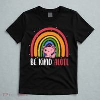 Be Kind ALOTL Axolotl Rainbow Teacher Positive Inspirational T-Shirt thumb 5