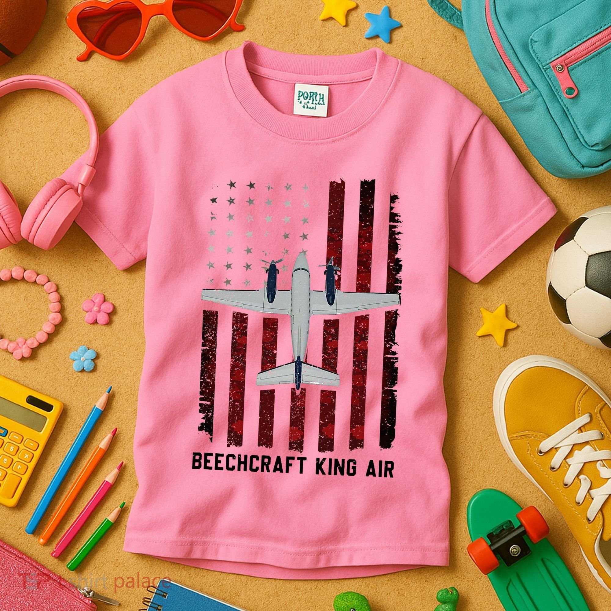 Beechcraft King Air Kids T-Shirt