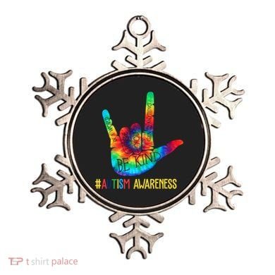 Be Kind ASL Love Sign Language Hand Autism Awareness Ornament
