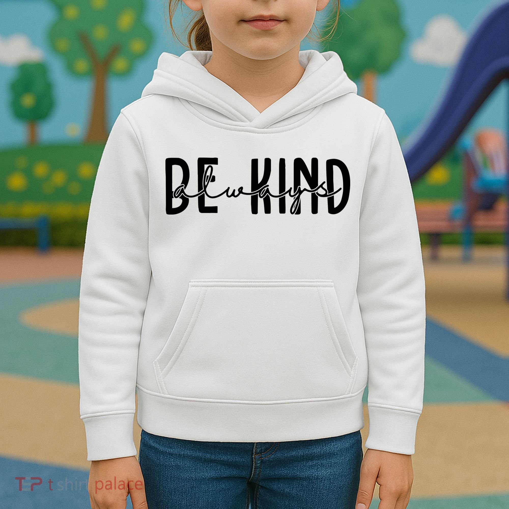 Be Kind Always Quote Kids Hoodie