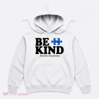 Be Kind Autism Awareness Puzzle Hoodie thumb 0