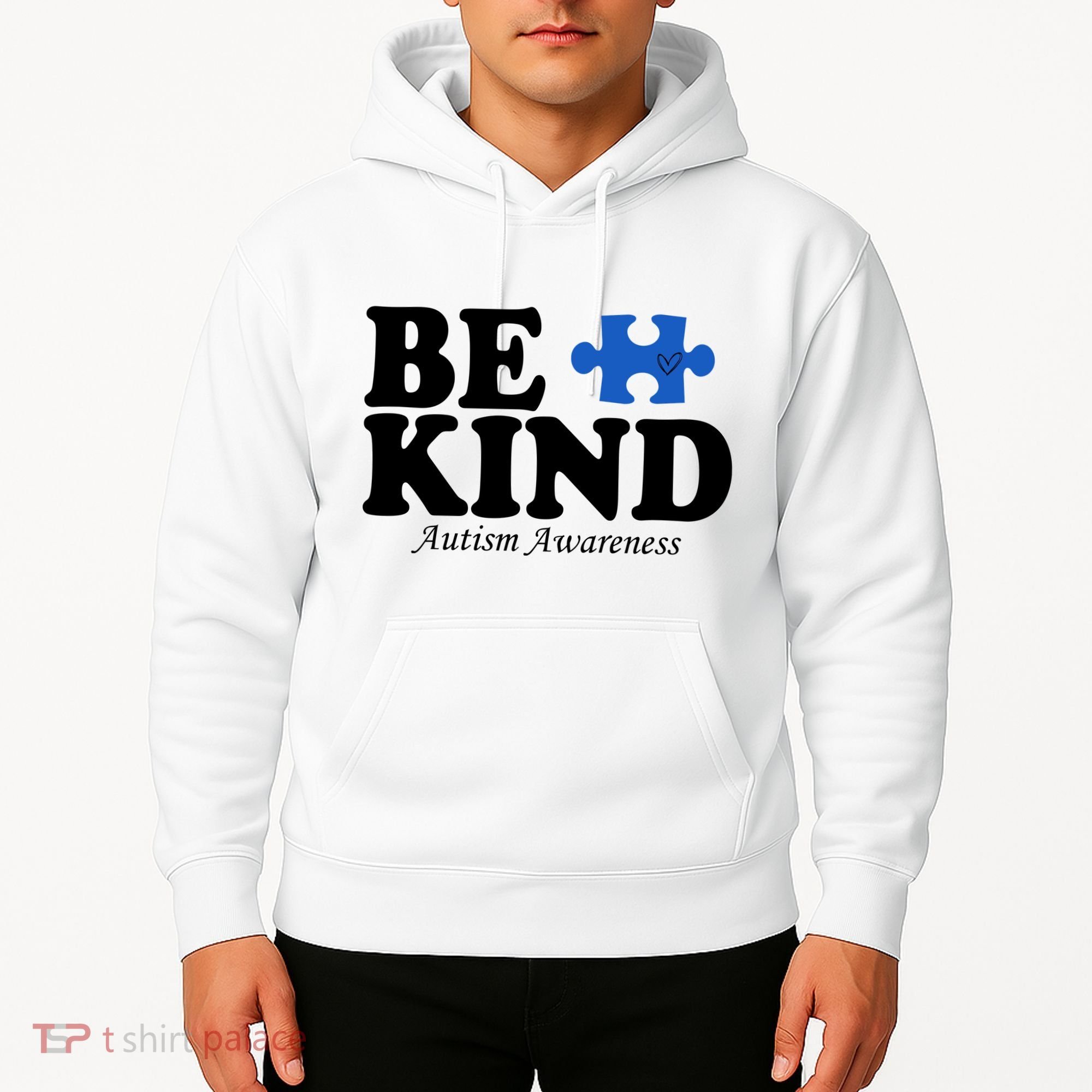 Be Kind Autism Awareness Puzzle Hoodie