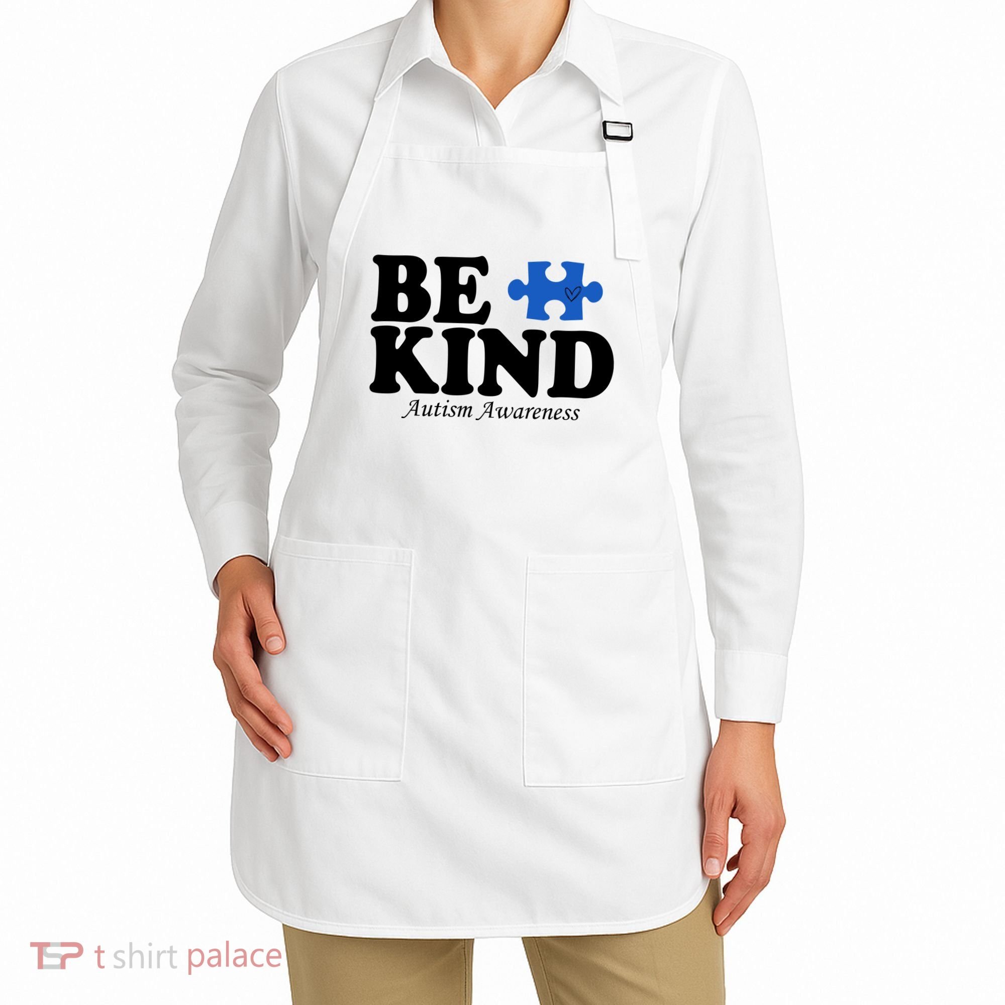 Be Kind Autism Awareness Puzzle Apron