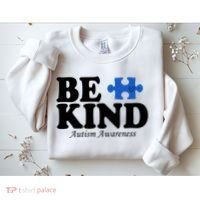 Be Kind Autism Awareness Puzzle Sweatshirt thumb 2