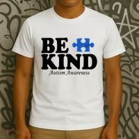 Be Kind Autism Awareness Puzzle T-Shirt thumb 3