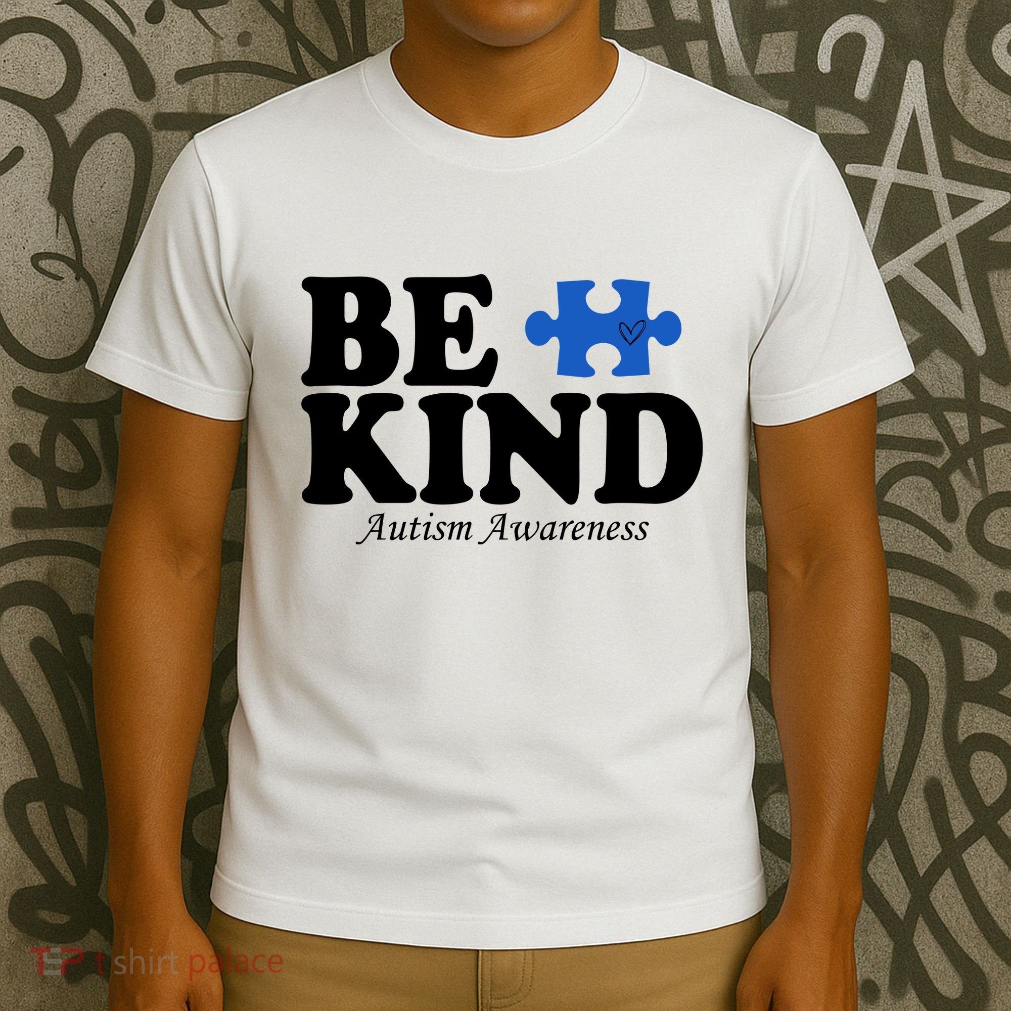 Be Kind Autism Awareness Puzzle T-Shirt