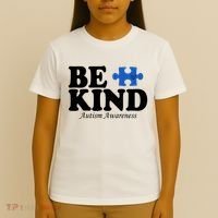 Be Kind Autism Awareness Puzzle T-Shirt thumb 4