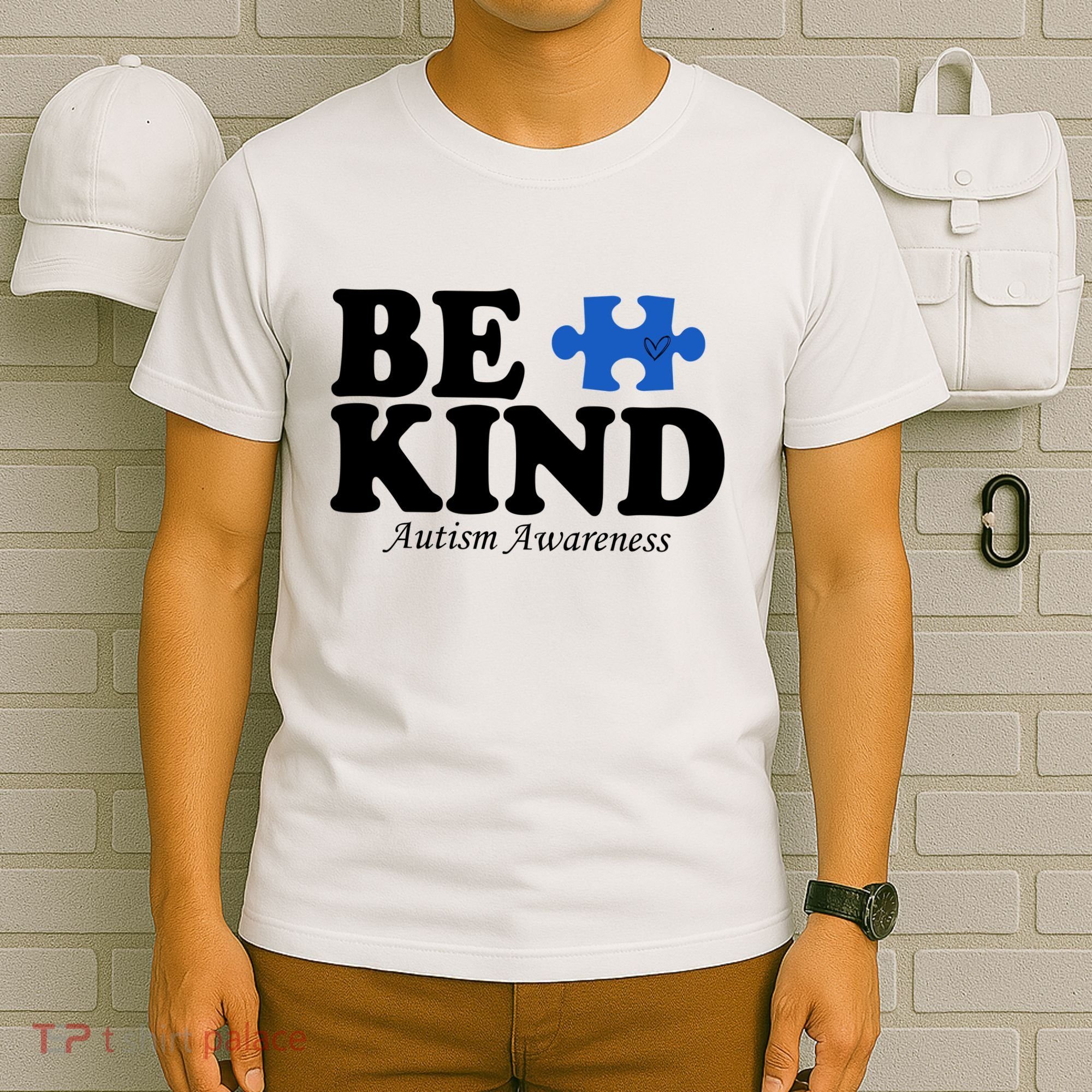 Be Kind Autism Awareness Puzzle T-Shirt