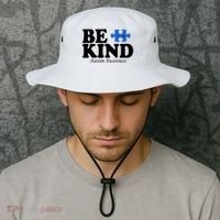 Be Kind Autism Awareness Puzzle Bucket Hat thumb 2