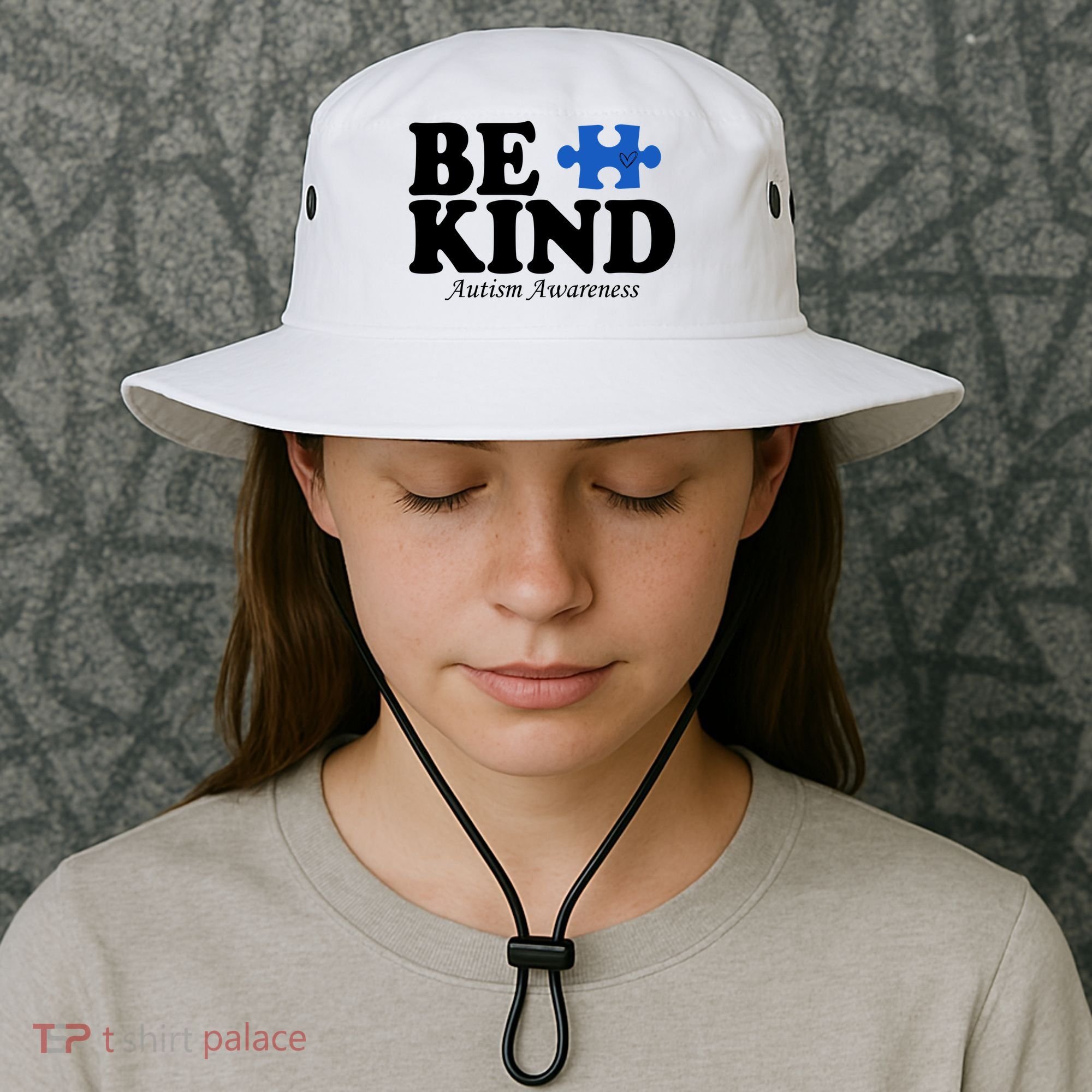 Be Kind Autism Awareness Puzzle Bucket Hat