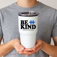 Be Kind Autism Awareness Puzzle Tumbler thumb 2