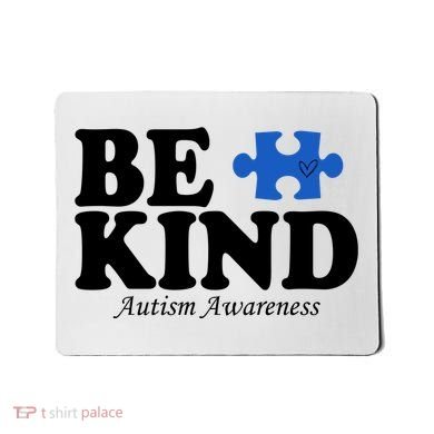 Be Kind Autism Awareness Puzzle Mousepad
