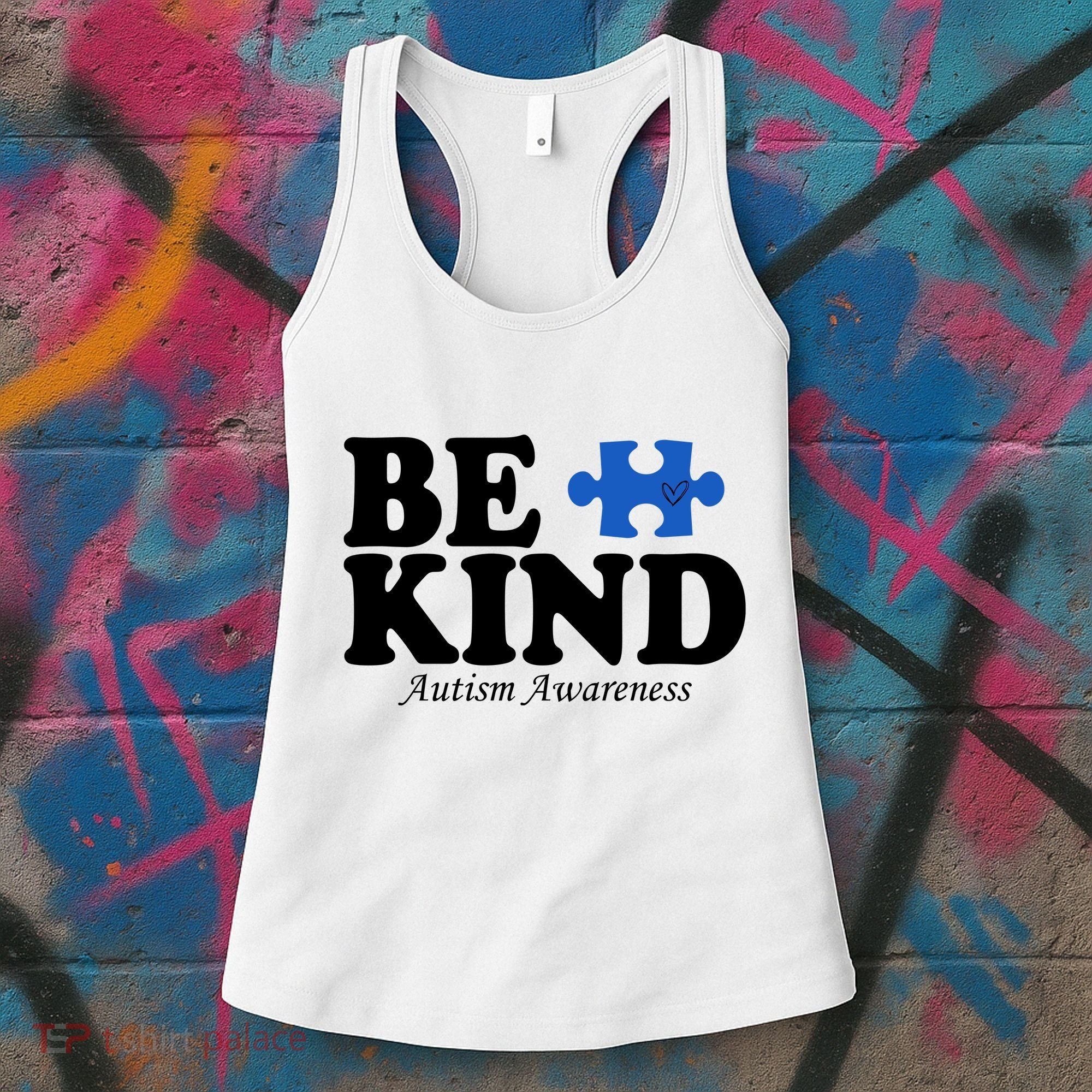 Be Kind Autism Awareness Puzzle Women's Tank Top