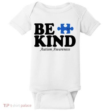 Be Kind Autism Awareness Puzzle Baby Bodysuit