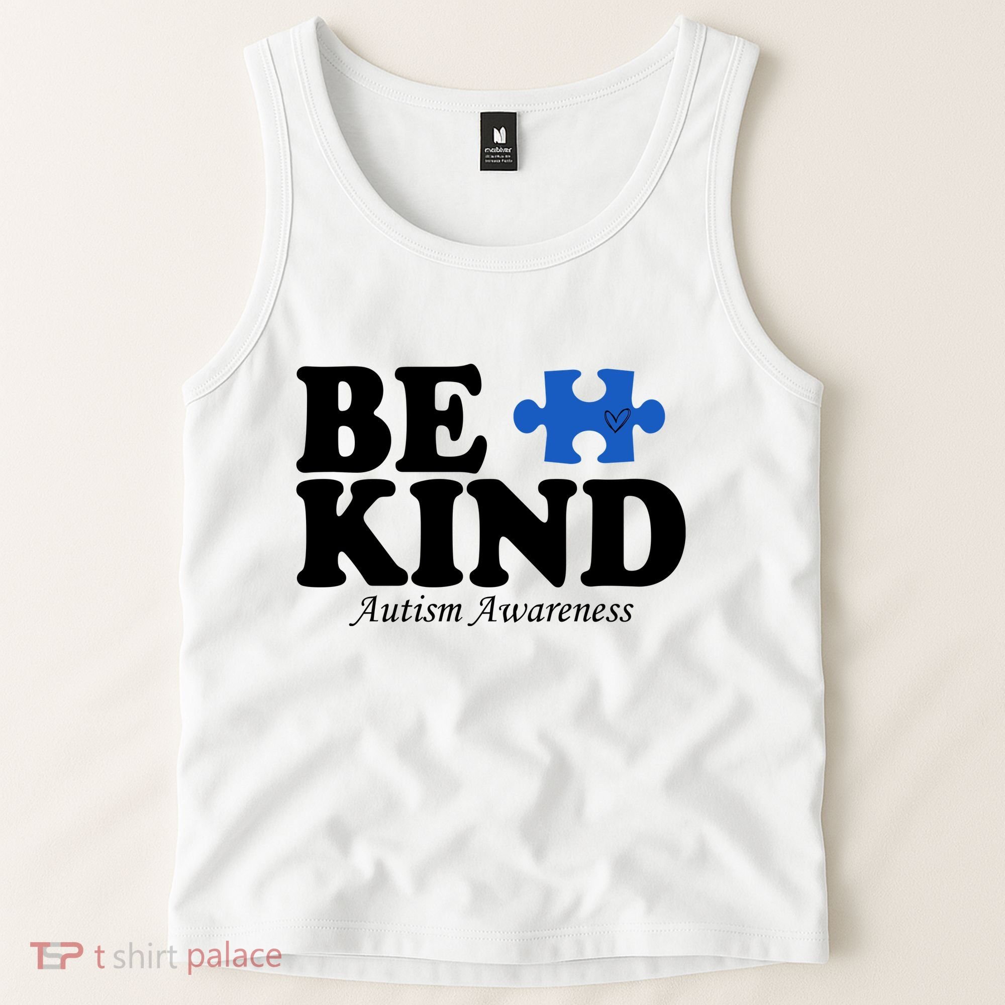 Be Kind Autism Awareness Puzzle Tank Top