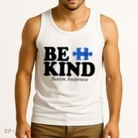 Be Kind Autism Awareness Puzzle Tank Top thumb 3
