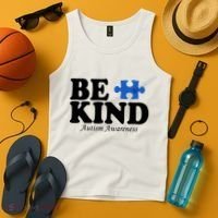 Be Kind Autism Awareness Puzzle Tank Top thumb 4
