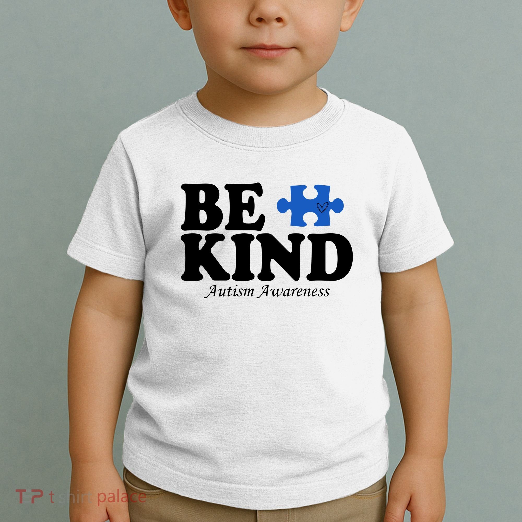 Be Kind Autism Awareness Puzzle Toddler T-Shirt