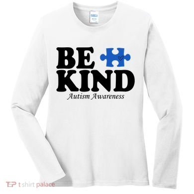 Be Kind Autism Awareness Puzzle Women's Long Sleeve Shirt