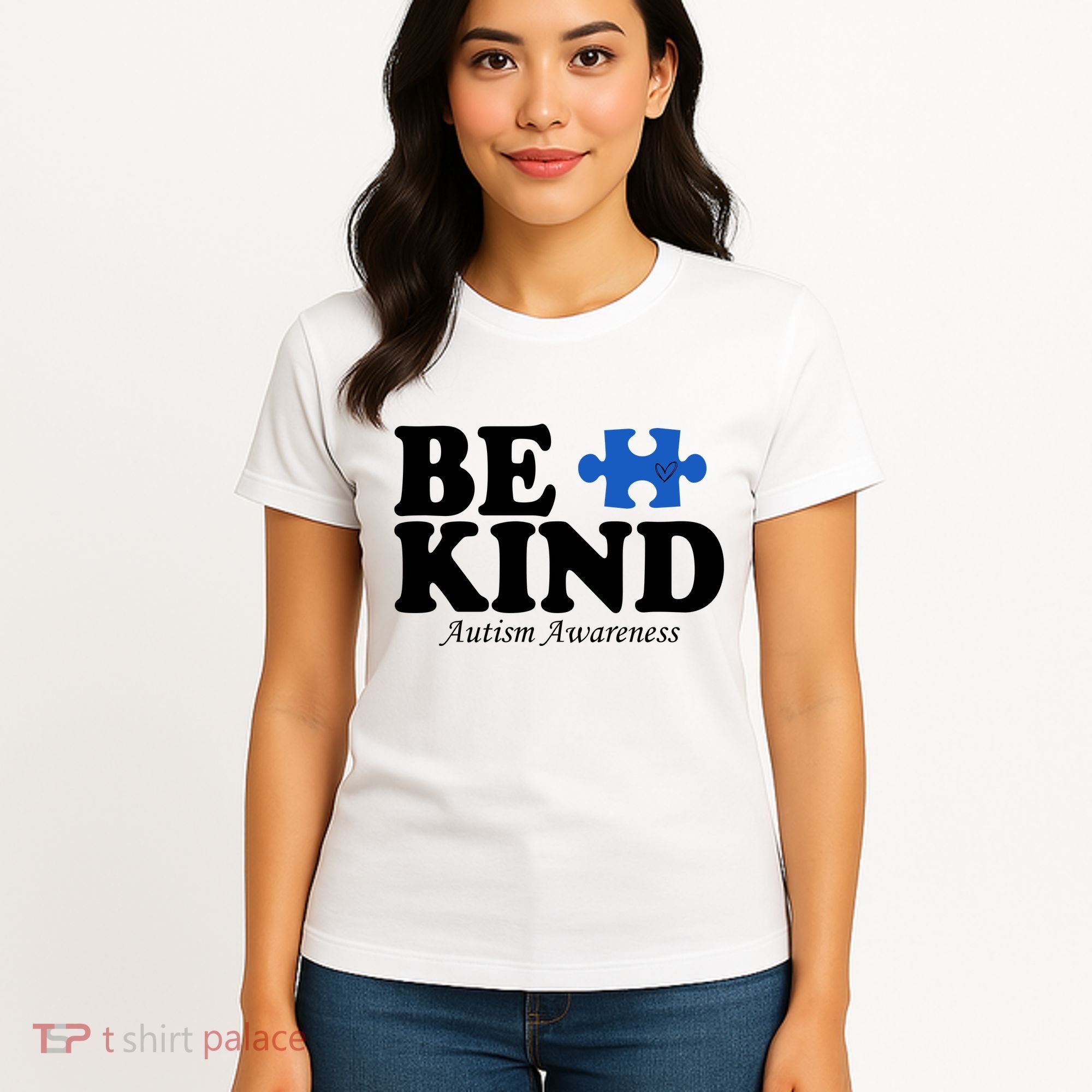 Be Kind Autism Awareness Puzzle Women's T-Shirt